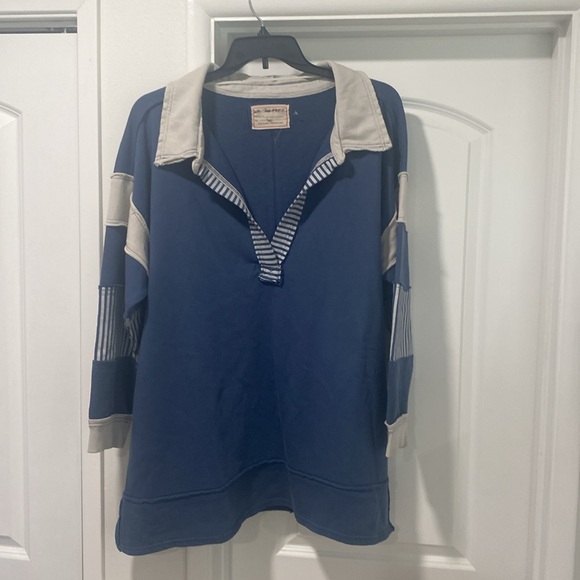 Women’s Free People We The Free Clean Prep Polo. Size Large. NWOT - Picture 9 of 15